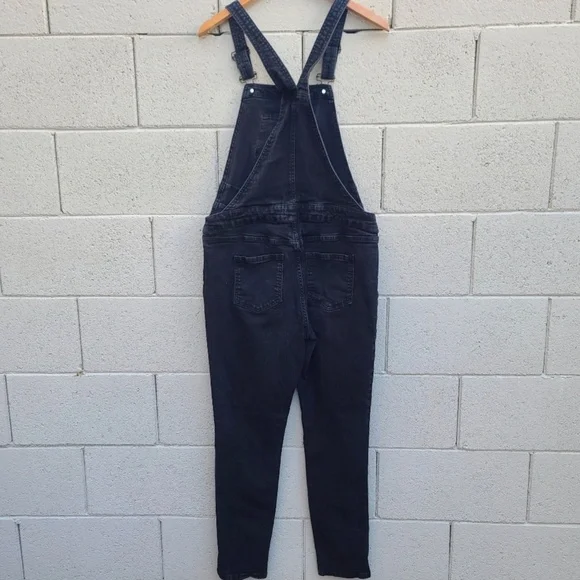 Seraphine Maternity Overalls Black Denim size 10 - Picture 8 of 10